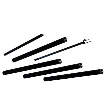 Testrite Visual Products Grand Format Banner Stands 10 ft. Conversion Kit For Bn5- Silver BN5C1-B